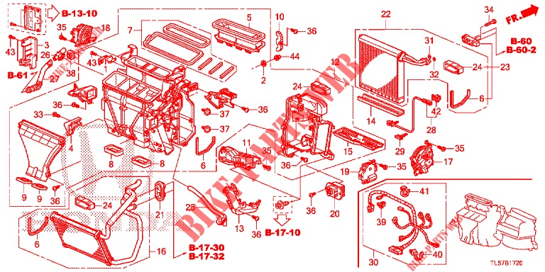 HEIZUNGSEINHEIT (LH) für Honda ACCORD TOURER 2.0 S 5 Türen 6 gang-Schaltgetriebe 2015