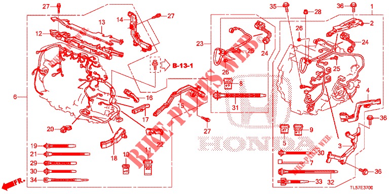 MOTORKABELBAUM (DIESEL) für Honda ACCORD TOURER 2.0 S 5 Türen 6 gang-Schaltgetriebe 2015
