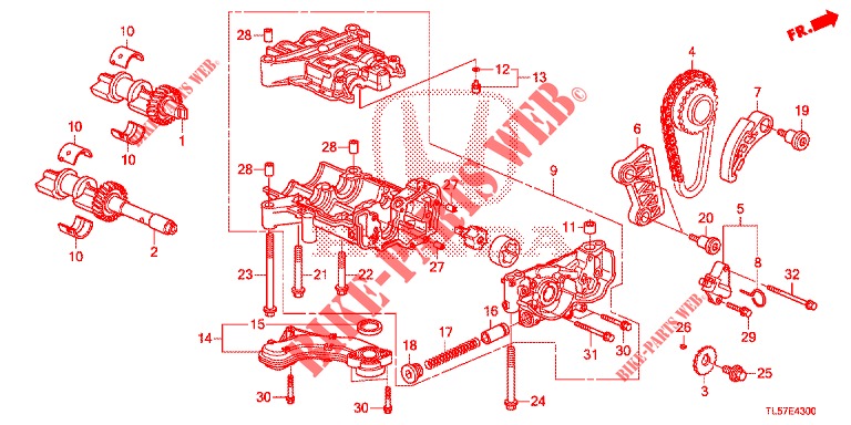 OELPUMPE (DIESEL) für Honda ACCORD TOURER 2.0 S 5 Türen 6 gang-Schaltgetriebe 2015