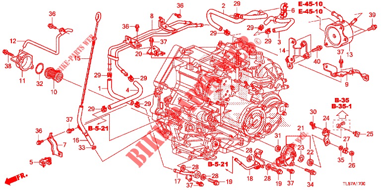 OELSTANDMESSER/ATF LEITUNG (DIESEL) für Honda ACCORD TOURER 2.0 S 5 Türen 6 gang-Schaltgetriebe 2015