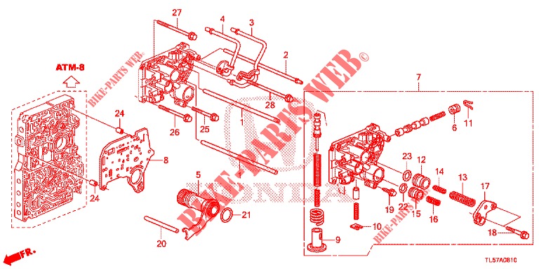 REGLERGEHAEUSE (2.2L)  für Honda ACCORD TOURER 2.0 S 5 Türen 6 gang-Schaltgetriebe 2015
