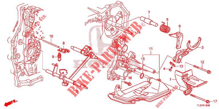 SCHALTGABEL/EINSTELLSCHRAUBE (DIESEL) für Honda ACCORD TOURER 2.0 S 5 Türen 6 gang-Schaltgetriebe 2015