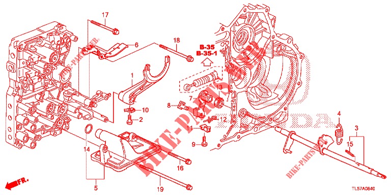 SCHALTGABEL/EINSTELLSCHRAUBE  für Honda ACCORD TOURER 2.0 S 5 Türen 6 gang-Schaltgetriebe 2015