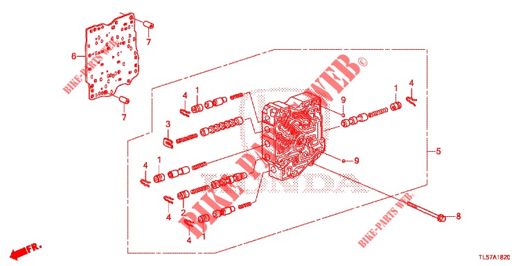 SEKUNDAERGEHAEUSE (DIESEL) für Honda ACCORD TOURER 2.0 S 5 Türen 6 gang-Schaltgetriebe 2015