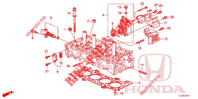 VTC OLSTERVENTIL (2.4L) für Honda ACCORD TOURER 2.0 S 5 Türen 6 gang-Schaltgetriebe 2015