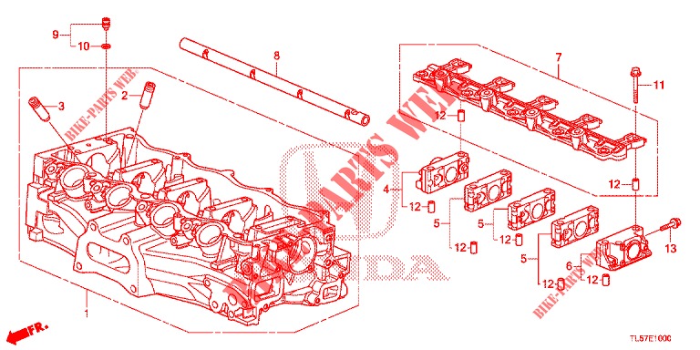 ZYLINDERKOPFDECKEL (2.0L) für Honda ACCORD TOURER 2.0 S 5 Türen 6 gang-Schaltgetriebe 2015