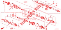 ANTRIEBSWELLE, VORNE/HALBWELLE (2.0L) für Honda ACCORD TOURER 2.0 COMFORT 5 Türen 6 gang-Schaltgetriebe 2015