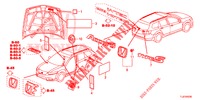 EMBLEME/WARNETIKETTEN  für Honda ACCORD TOURER 2.0 COMFORT 5 Türen 6 gang-Schaltgetriebe 2015