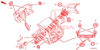 GUMMITUELLE (ARRIERE) für Honda ACCORD TOURER 2.0 COMFORT 5 Türen 6 gang-Schaltgetriebe 2015
