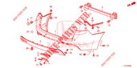 HINTERER STOSSFAENGER  für Honda ACCORD TOURER 2.0 COMFORT 5 Türen 6 gang-Schaltgetriebe 2015
