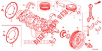 KURBELWELLE/KOLBEN  für Honda ACCORD TOURER 2.0 COMFORT 5 Türen 6 gang-Schaltgetriebe 2015