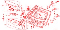 HECKKLAPPENPLATTE(2D)  für Honda ACCORD TOURER 2.0 ELEGANCE 5 Türen 6 gang-Schaltgetriebe 2015