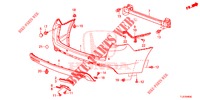 HINTERER STOSSFAENGER  für Honda ACCORD TOURER 2.0 ELEGANCE 5 Türen 6 gang-Schaltgetriebe 2015