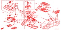 INNENLEUCHTE (1) für Honda ACCORD TOURER 2.0 ELEGANCE 5 Türen 6 gang-Schaltgetriebe 2015