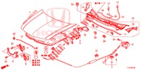 MOTORHAUBE (LH) für Honda ACCORD TOURER 2.0 ELEGANCE 5 Türen 6 gang-Schaltgetriebe 2015