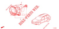 NEBELSCHEINWERFER  für Honda ACCORD TOURER 2.0 ELEGANCE 5 Türen 6 gang-Schaltgetriebe 2015