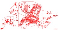 VORNE SITZKOMPONENTEN (G.) (HAUTEUR MANUELLE) für Honda ACCORD TOURER 2.0 ELEGANCE 5 Türen 6 gang-Schaltgetriebe 2015