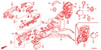 TUERSCHLOESSER, HINTEN/AEUSSERER GRIFF  für Honda ACCORD TOURER 2.0 ELEGANCE PACK 5 Türen 6 gang-Schaltgetriebe 2015
