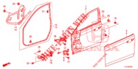 TUERTAFELN, VORNE(2D)  für Honda ACCORD TOURER 2.0 ELEGANCE PACK 5 Türen 6 gang-Schaltgetriebe 2015