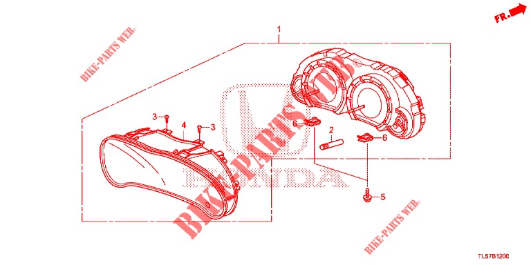 DREHZAHLMESSER  für Honda ACCORD TOURER 2.0 ELEGANCE PACK 5 Türen 6 gang-Schaltgetriebe 2015
