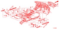BODENMATTE/ISOLATOR  für Honda ACCORD TOURER 2.0 EXECUTIVE 5 Türen 5 gang automatikgetriebe 2015