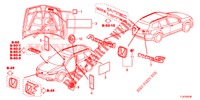 EMBLEME/WARNETIKETTEN  für Honda ACCORD TOURER 2.0 EXECUTIVE 5 Türen 5 gang automatikgetriebe 2015
