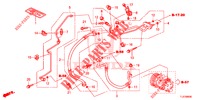 KLIMAANLAGE (FLEXIBLES/TUYAUX) (2.0L) (LH) für Honda ACCORD TOURER 2.0 EXECUTIVE 5 Türen 5 gang automatikgetriebe 2015