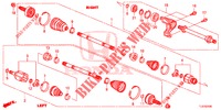 ANTRIEBSWELLE, VORNE/HALBWELLE (2.0L) für Honda ACCORD TOURER 2.0 S 5 Türen 5 gang automatikgetriebe 2015
