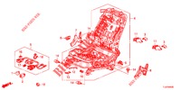 VORNE SITZKOMPONENTEN (D.) (SIEGE REGLAGE MANUEL) für Honda ACCORD TOURER 2.0 S 5 Türen 5 gang automatikgetriebe 2015