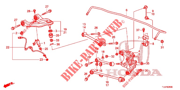 GELENK, HINTEN  für Honda ACCORD TOURER 2.0 S 5 Türen 5 gang automatikgetriebe 2015
