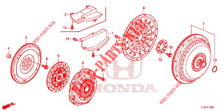 KUPPLUNG/DREHMOMENTWANDLER  für Honda ACCORD TOURER 2.0 S 5 Türen 5 gang automatikgetriebe 2015