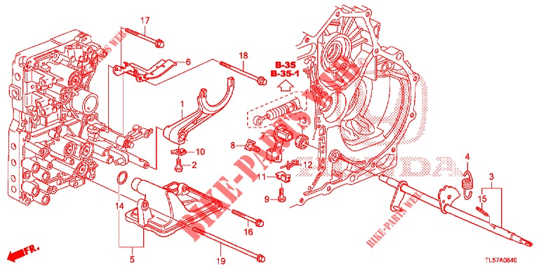 SCHALTGABEL/EINSTELLSCHRAUBE  für Honda ACCORD TOURER 2.0 S 5 Türen 5 gang automatikgetriebe 2015