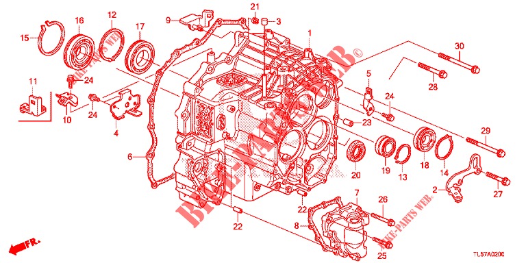 SERVOLENKGETRIEBE  für Honda ACCORD TOURER 2.0 S 5 Türen 5 gang automatikgetriebe 2015