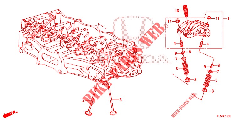 VENTIL/KIPPHEBEL (2.0L) für Honda ACCORD TOURER 2.0 S 5 Türen 5 gang automatikgetriebe 2015
