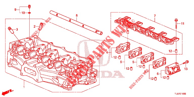 ZYLINDERKOPFDECKEL (2.0L) für Honda ACCORD TOURER 2.0 S 5 Türen 5 gang automatikgetriebe 2015