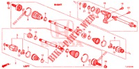 ANTRIEBSWELLE, VORNE/HALBWELLE (2.0L) für Honda ACCORD TOURER 2.0 ELEGANCE 5 Türen 5 gang automatikgetriebe 2015