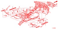 BODENMATTE/ISOLATOR  für Honda ACCORD TOURER 2.0 ELEGANCE 5 Türen 5 gang automatikgetriebe 2015
