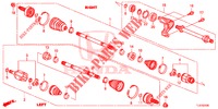 ANTRIEBSWELLE, VORNE/HALBWELLE (2.0L) für Honda ACCORD TOURER 2.0 ELEGANCE PACK 5 Türen 5 gang automatikgetriebe 2015