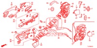 TUERSCHLOESSER, HINTEN/AEUSSERER GRIFF  für Honda ACCORD TOURER 2.0 ELEGANCE PACK 5 Türen 5 gang automatikgetriebe 2015