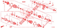 ANTRIEBSWELLE, VORNE/HALBWELLE (2.0L) für Honda ACCORD TOURER 2.4 EXECUTIVE 5 Türen 6 gang-Schaltgetriebe 2015