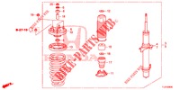 STOSSDAEMPFER, VORNE  für Honda ACCORD TOURER 2.4 EXECUTIVE 5 Türen 6 gang-Schaltgetriebe 2015