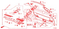 HECKKLAPPENVERKLEIDUNG/ TAFELVERKLEIDUNG, HINTEN(2D)  für Honda ACCORD TOURER 2.4 S 5 Türen 6 gang-Schaltgetriebe 2015
