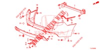 HINTERER STOSSFAENGER  für Honda ACCORD TOURER 2.4 S 5 Türen 6 gang-Schaltgetriebe 2015