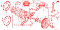 KURBELWELLE/KOLBEN  für Honda ACCORD TOURER 2.4 S 5 Türen 6 gang-Schaltgetriebe 2015