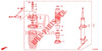 STOSSDAEMPFER, VORNE  für Honda ACCORD TOURER 2.4 S 5 Türen 6 gang-Schaltgetriebe 2015