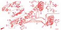 TUERSCHLOESSER, HINTEN/AEUSSERER GRIFF  für Honda ACCORD TOURER 2.4 S 5 Türen 6 gang-Schaltgetriebe 2015