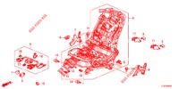 VORNE SITZKOMPONENTEN (D.) (SIEGE REGLAGE MANUEL) für Honda ACCORD TOURER 2.4 S 5 Türen 6 gang-Schaltgetriebe 2015