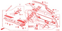 HECKKLAPPENVERKLEIDUNG/ TAFELVERKLEIDUNG, HINTEN(2D)  für Honda ACCORD TOURER 2.4 S 5 Türen 5 gang automatikgetriebe 2015