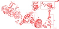 KURBELWELLE/KOLBEN (DIESEL) für Honda ACCORD TOURER DIESEL 2.2 COMFORT 5 Türen 6 gang-Schaltgetriebe 2015