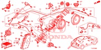 RADIOANTENNE/LAUTSPRECHER (LH) für Honda ACCORD TOURER DIESEL 2.2 COMFORT 5 Türen 6 gang-Schaltgetriebe 2015